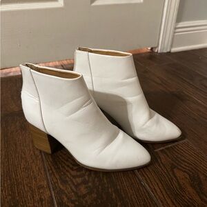 Elegant White Ankle Boots